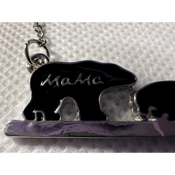 Mama Bear with 2 Cubs Necklace - Picture 3 of 4